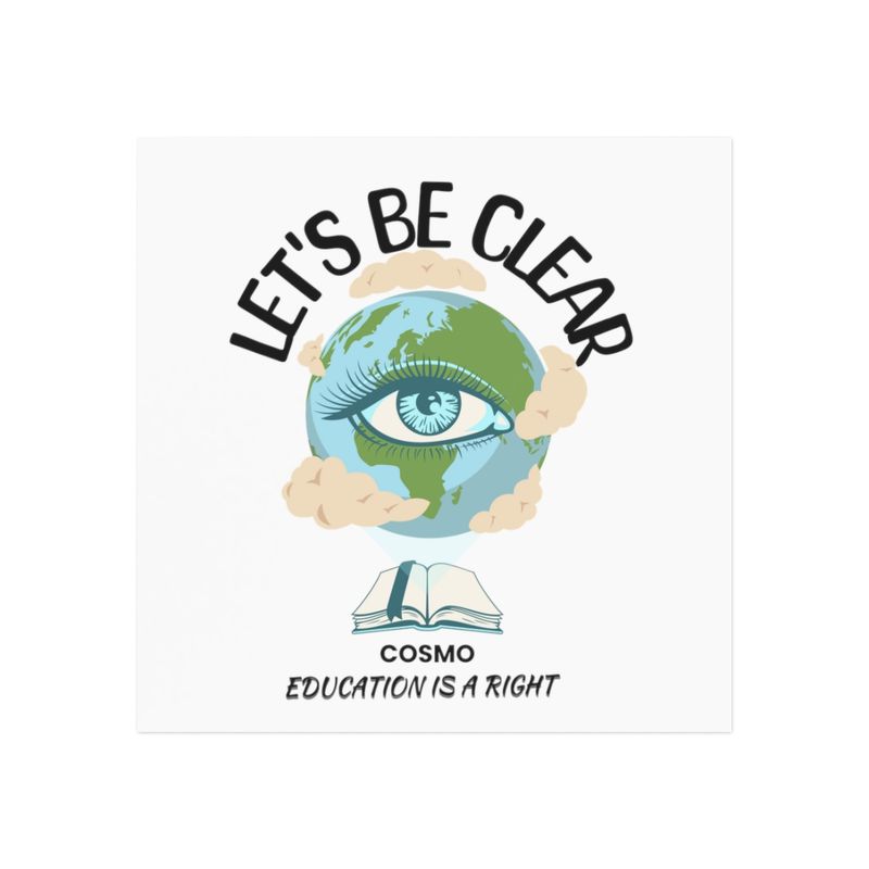 Square Magnet - Let' s Be Clear Cosmo Logo 