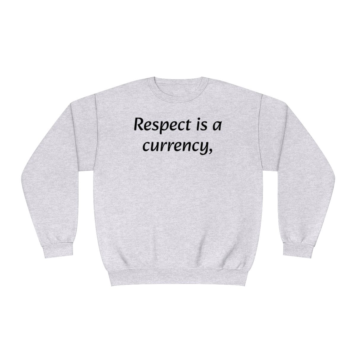 Unisex NuBlend® Crewneck Sweatshirt, Colors: Ash, Sizes: S