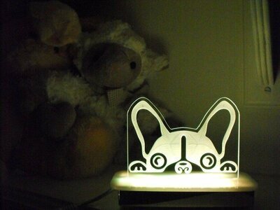 Peanut the Boston Terrier Night Light