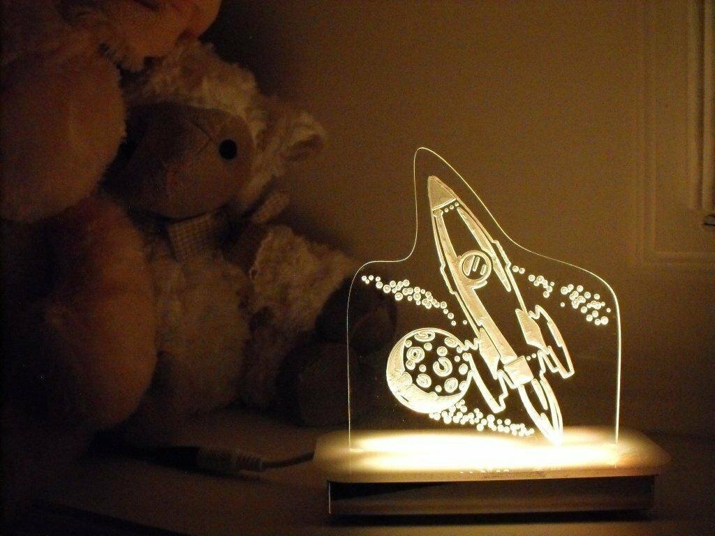 Cosmic Rocket Night Light