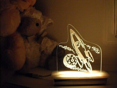 Cosmic Rocket Night Light