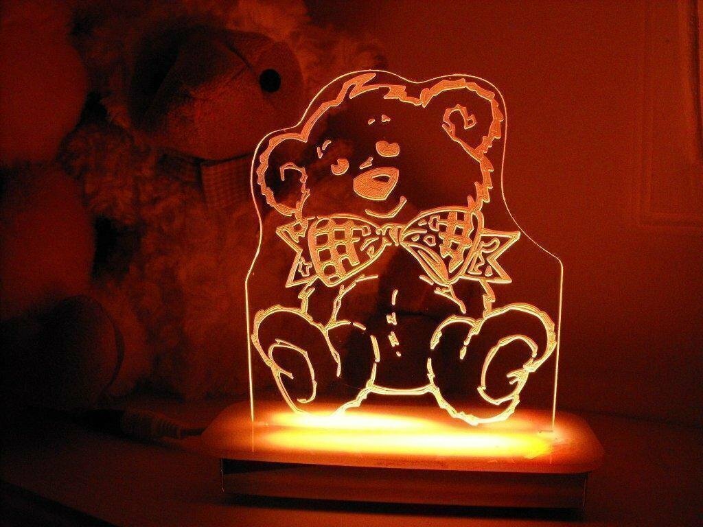 Bow the Teddy Bear Night Light