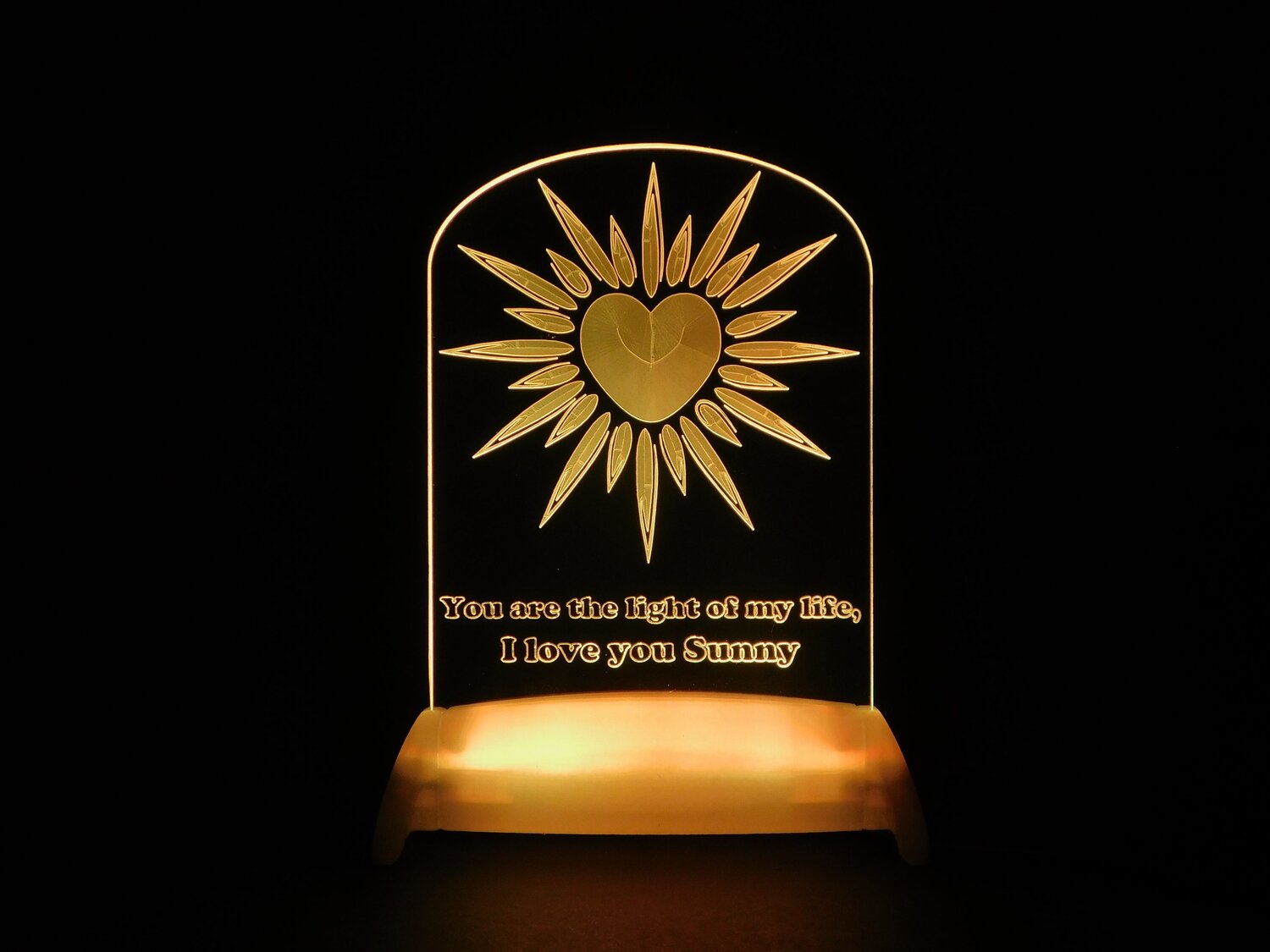 Sunny Heart Night Light