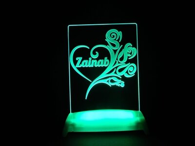 Hearts and Roses Night Light