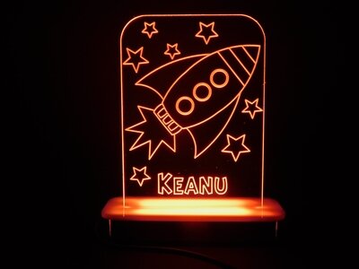Rocket to the Stars Night Light