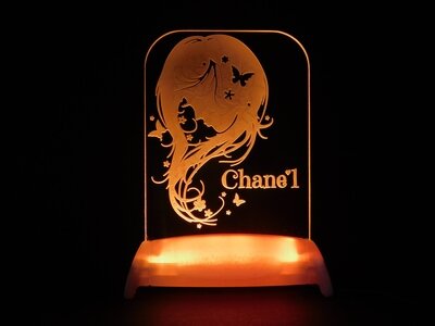 Beautiful Butterfly Girl Night Light