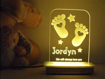 Love your Baby Feet Night Light