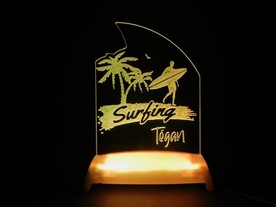 Surfing Night Light
