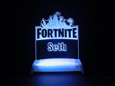 Fortnite Logo Night Light
