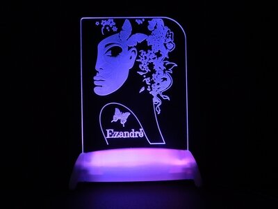Beautiful Butterfly Woman Night Light