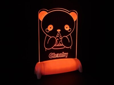 Pizza Loving Panda Night Light