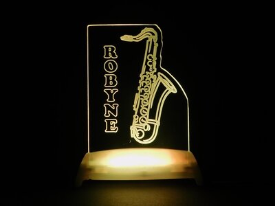 Saxophone Night Light