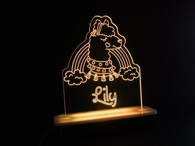 Llama Love Night Light