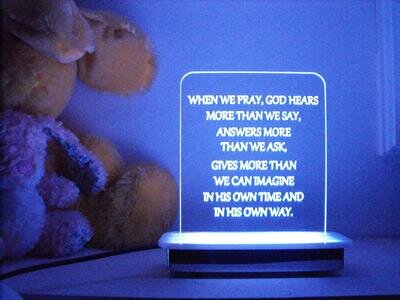 When We Pray, God Hears Night Light