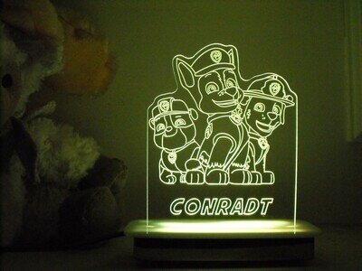 Paw Patrol Squad of 3 Night Light