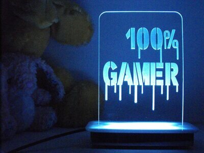 100% Gamer Night Light