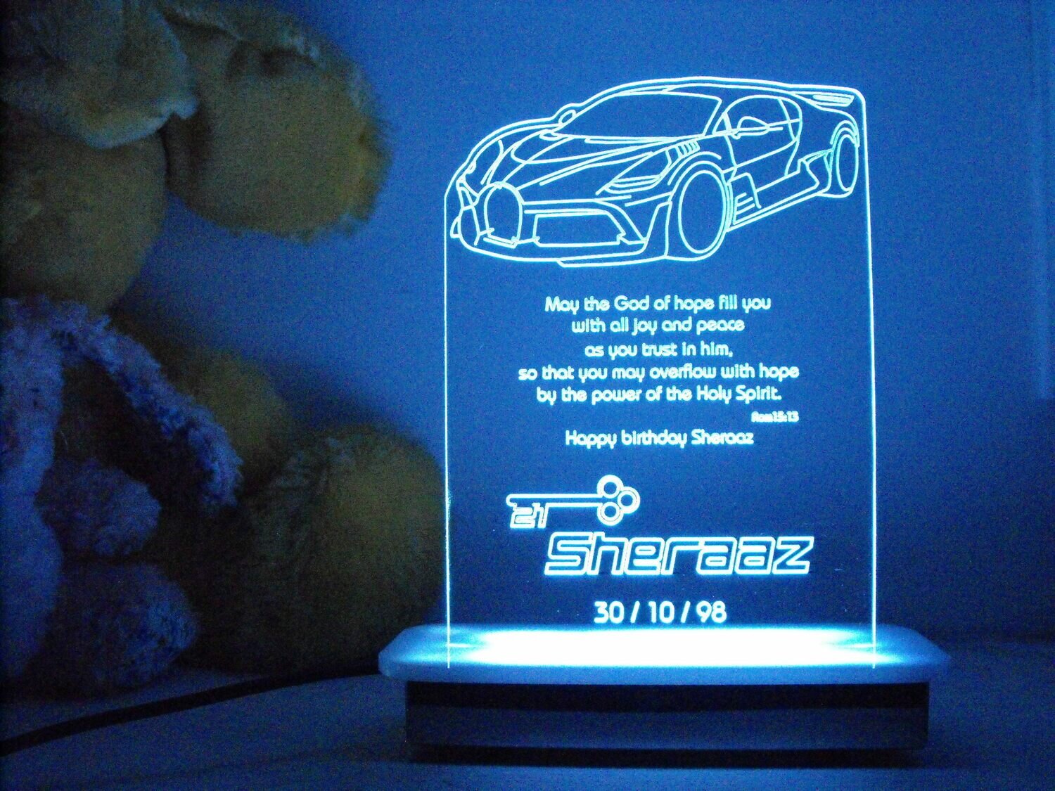 Bugatti Divo 21st Key Night Light