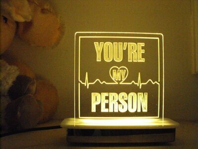 You are My Person Night Light
