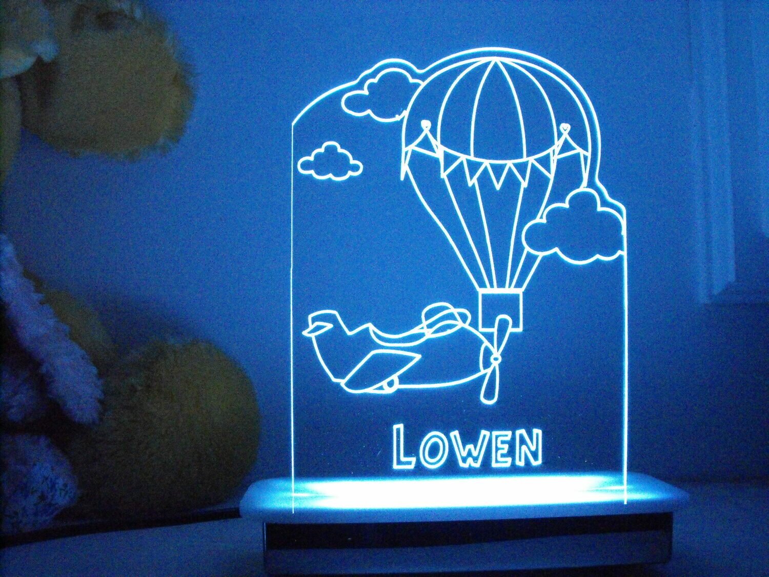 Hotair Balloon and Plane Night Light