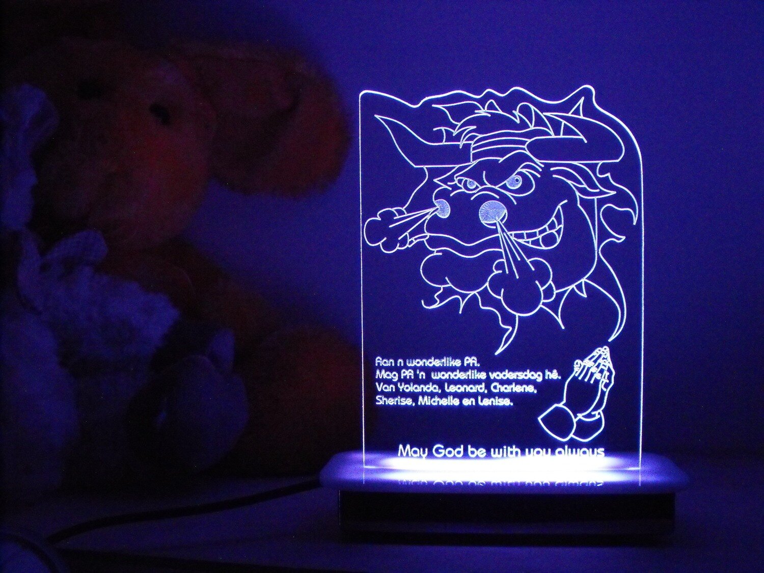 Blue Blues Rugby Night Light