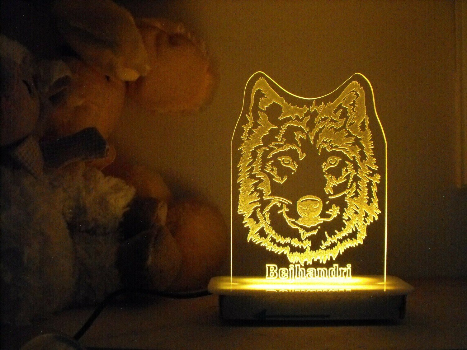 Grey Wolf Night Light