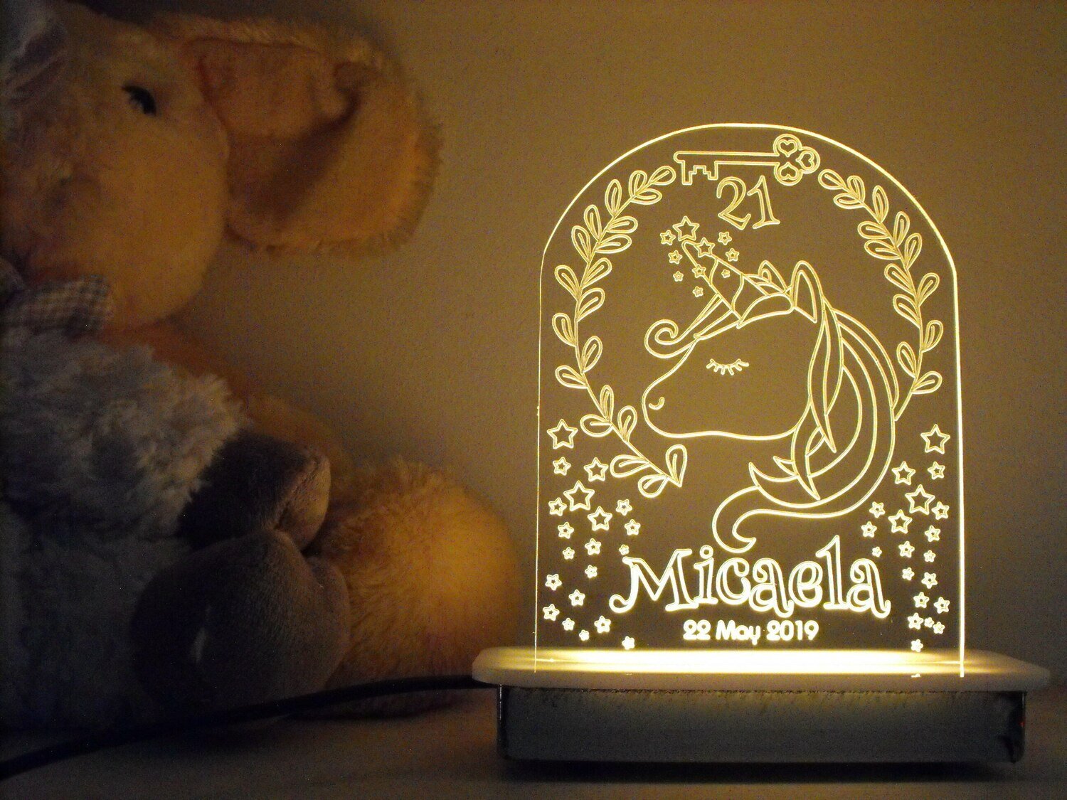 Unicorn 21st Key Night Light