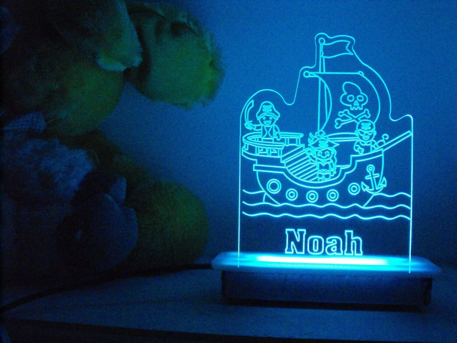 Cute Little Pirate Ship Night Light