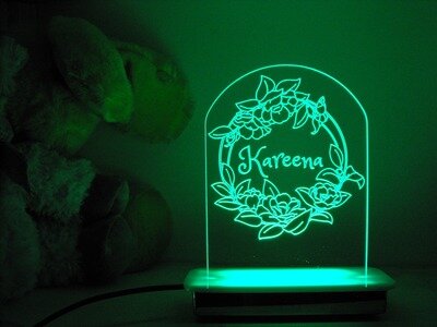 Floral Wreath Night Light