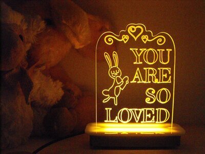 You Are So Loved Bunny Night Light