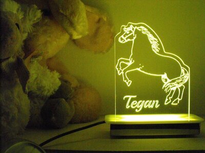 Stallion Rearing Horse Night Light