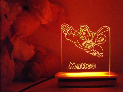 Flying Superman Night Light
