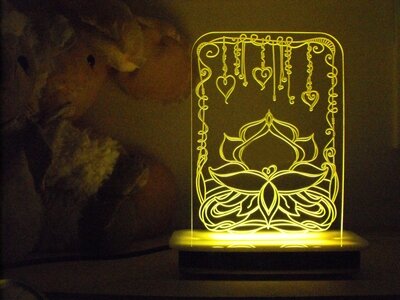 Floral Design Night Light