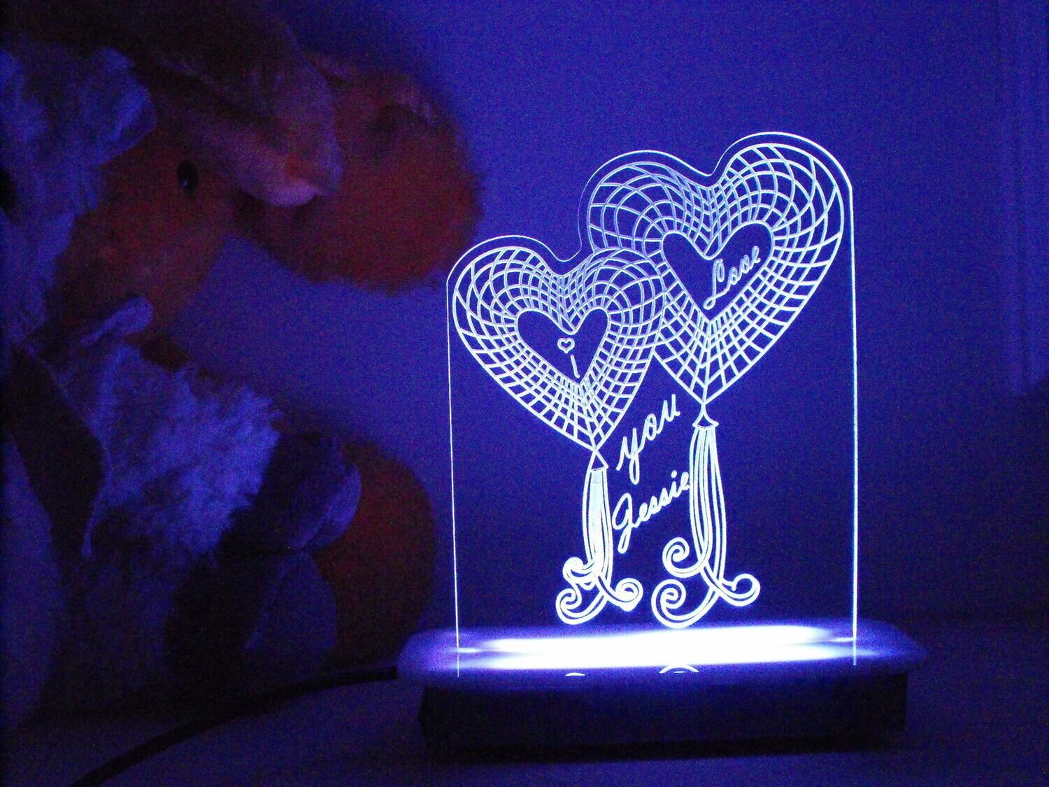 Heart Balloons Night Light