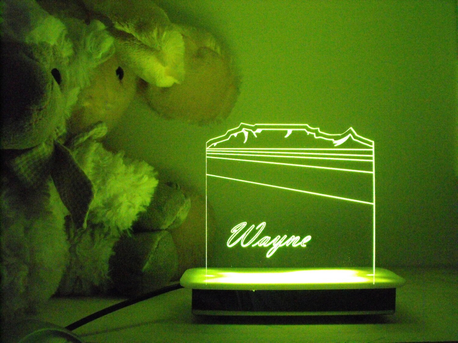 Table Mountain of Cape Town Night Light