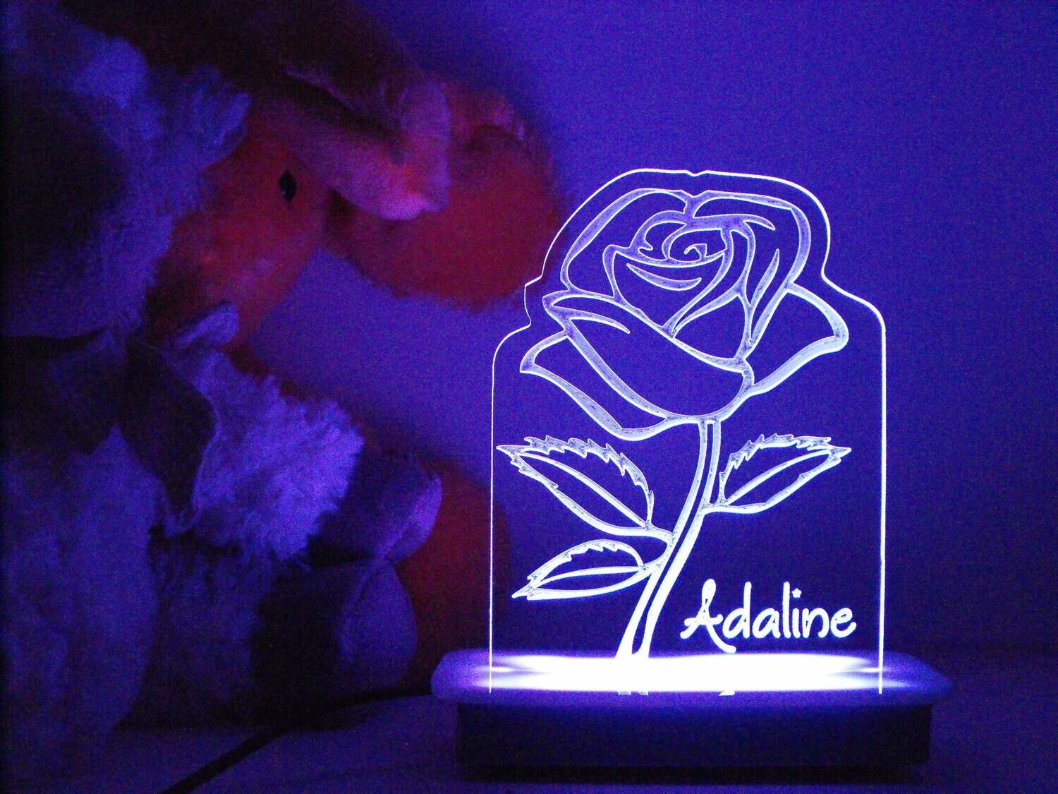Single Rose Night Light