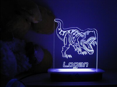 Razor the Raptor Dinosaur Night Light