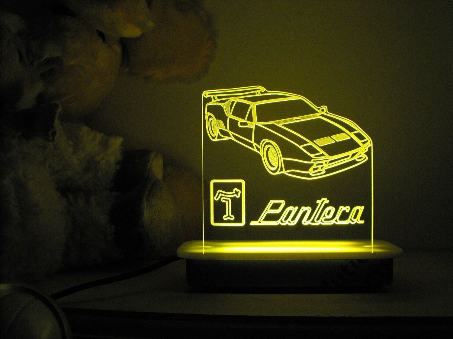De Tomaso Pantera GT5 Car with Logo Night Light