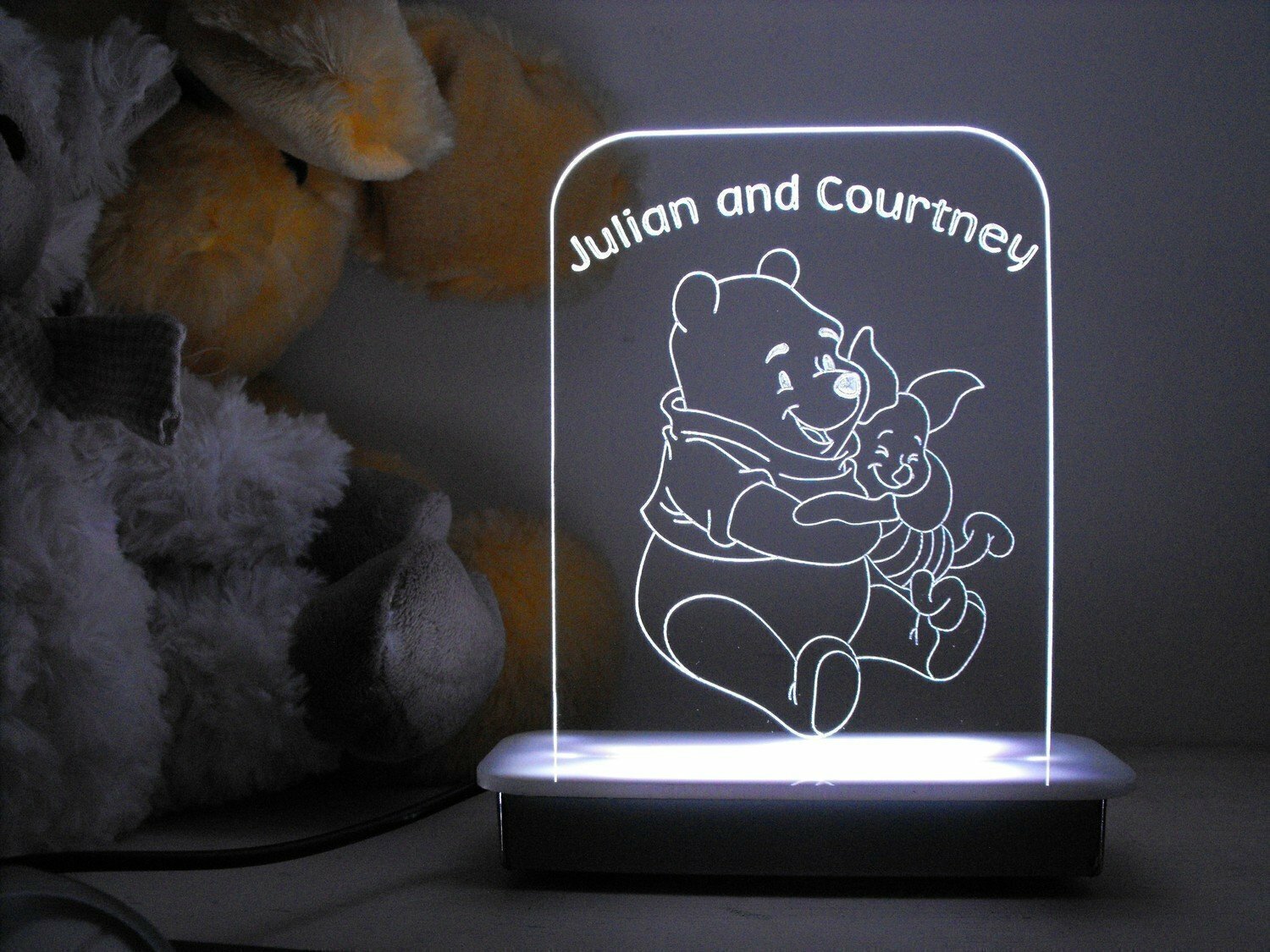 Winnie the Pooh and Piglet Hugs Night Light