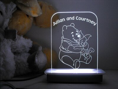Winnie the Pooh and Piglet Hugs Night Light