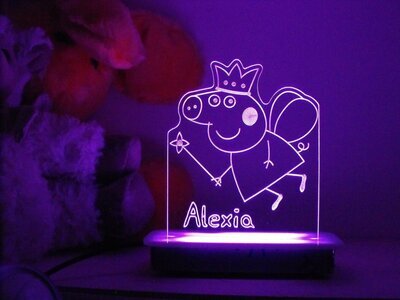 Princess Fairy Peppa Pig Night Light