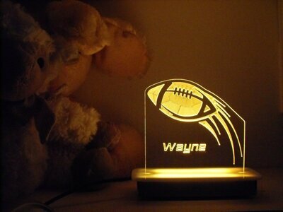 Rugby Ball Night Light