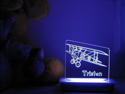 Vintage Plane Night Light