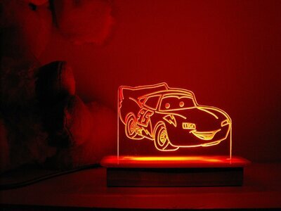 Car Lightning McQueen Night Light