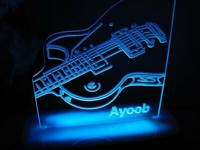 Guitar Love Night Light