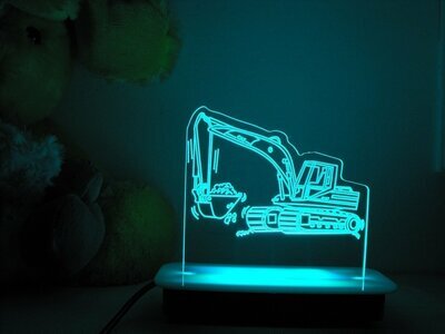 CAT Digger Night Light