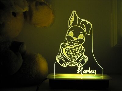 Bunny Heart Night Light