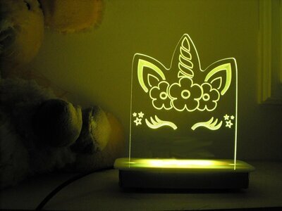 Flower Unicorn Night Light