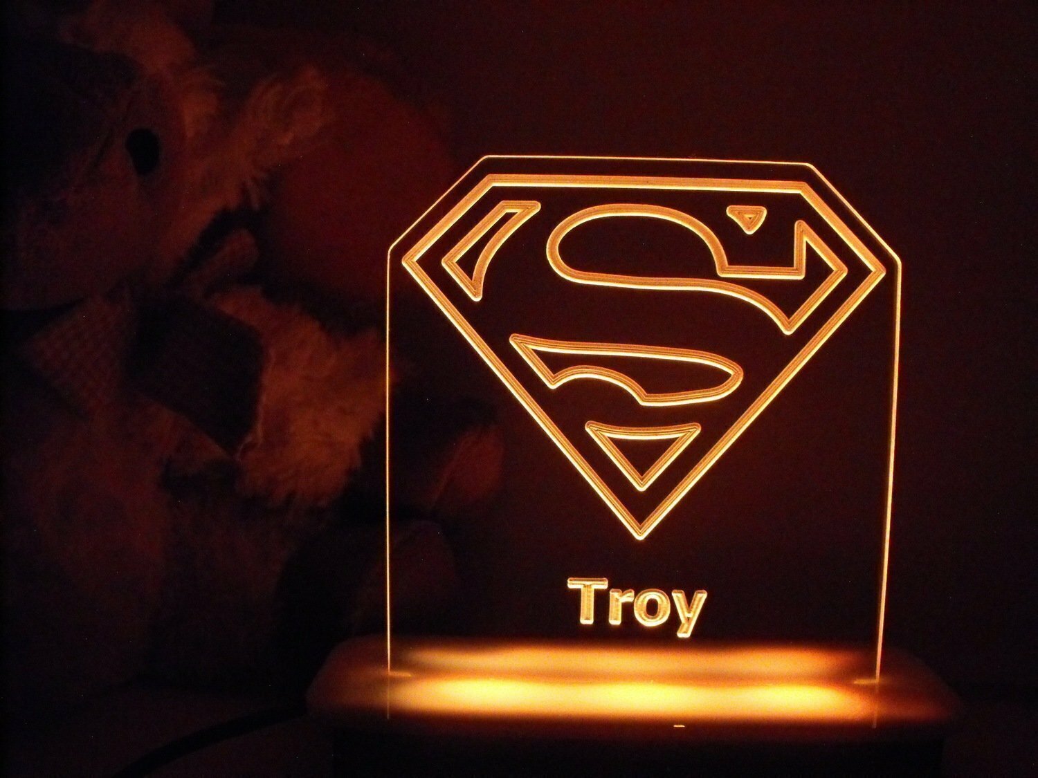 Superman Logo Night Light