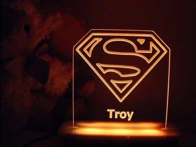 Superman Logo Night Light