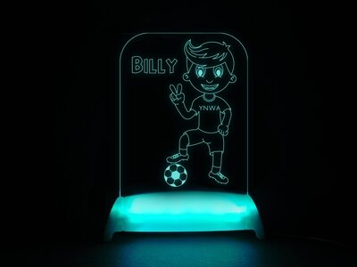 Soccer Player Billy Night Light